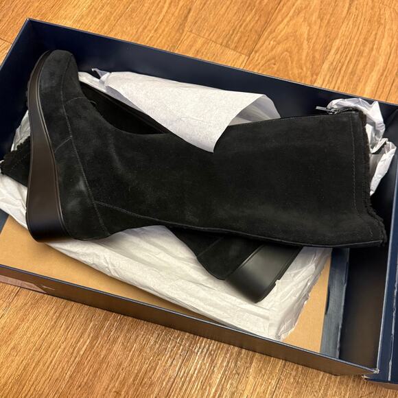 Cole Haan Yonkers Waterproof Boot II Black Suede with Shearling Size 6 - Picture 12 of 13